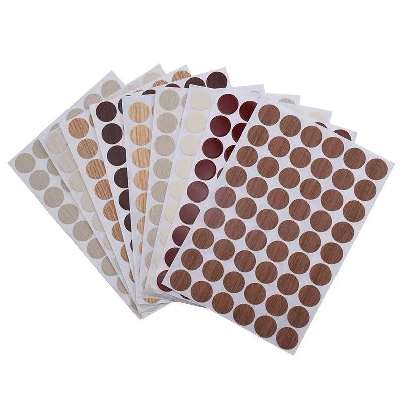 54 X Self Adhesive Decorative Screw Cover Caps Holes Cams Furniture Kitchen 20mm - PC 103