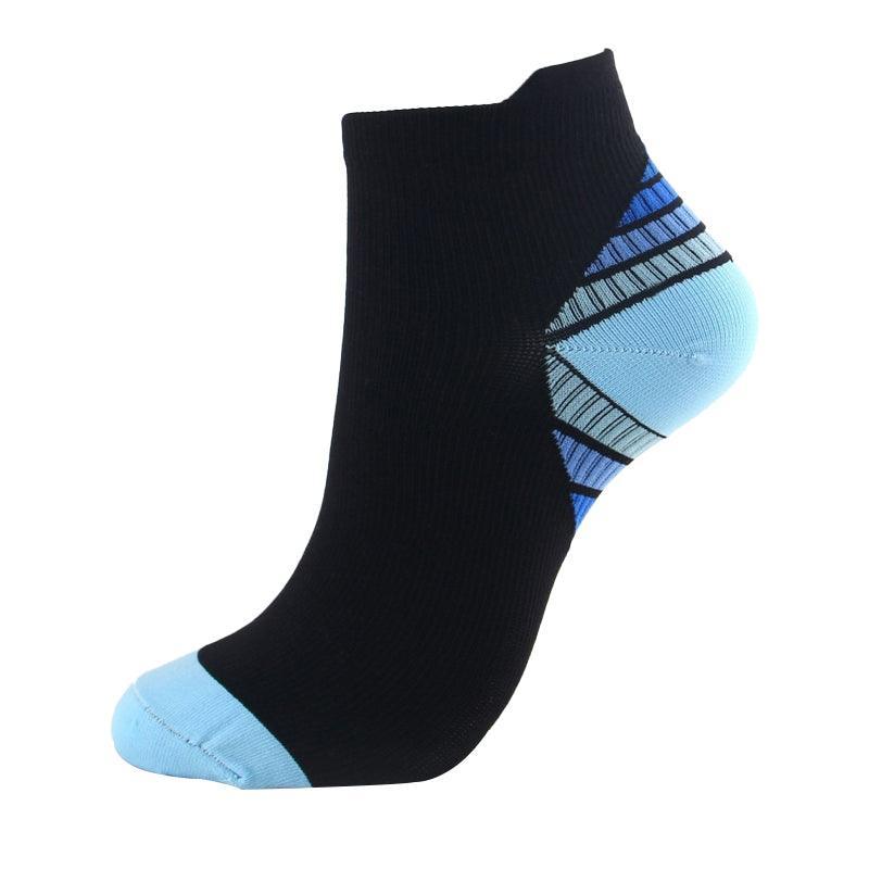 3x 6x Sports Pressure Socks Running Short Socks Men And Women Plantar Fascia Compression Elastic Socks - Red