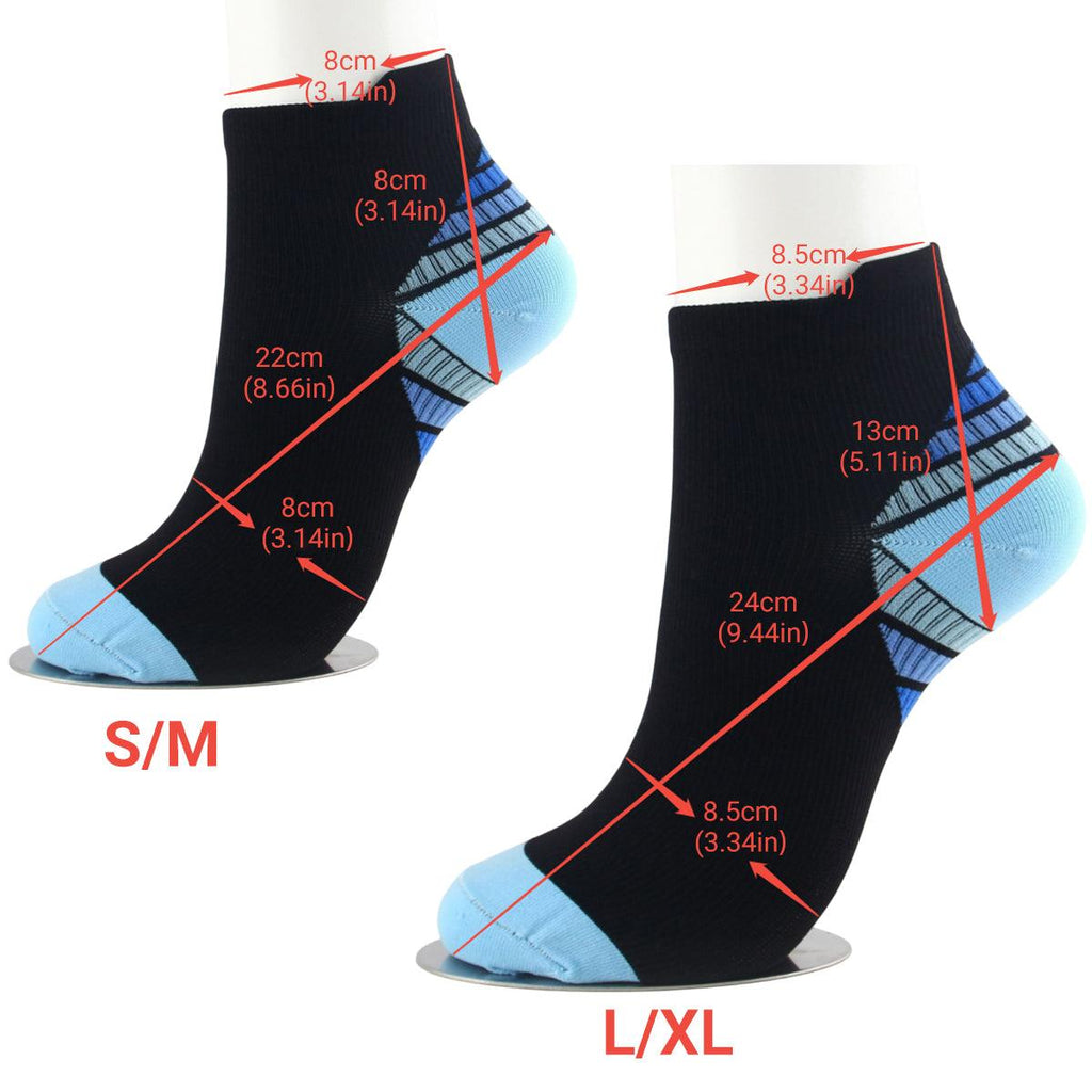 3x Plantar Fasciitis Compression Socks Foot Sleeve Ankle Support Brace Achy S/M - Yellow