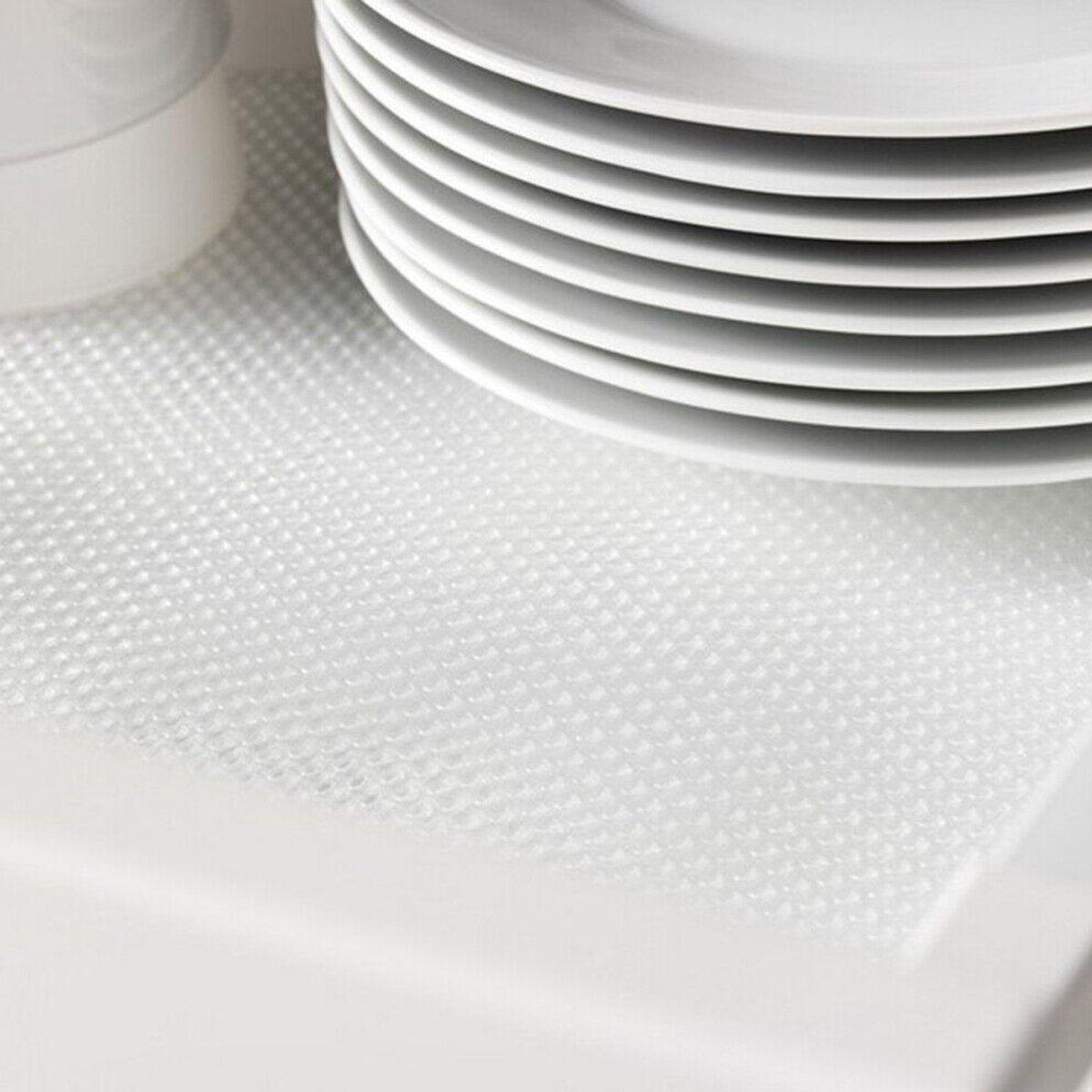 5 Roll EVA Anti Moisture Drawer Mat Cabinet Pad Kitchen Dustproof Placemat - Transparent Flat-45*150cm