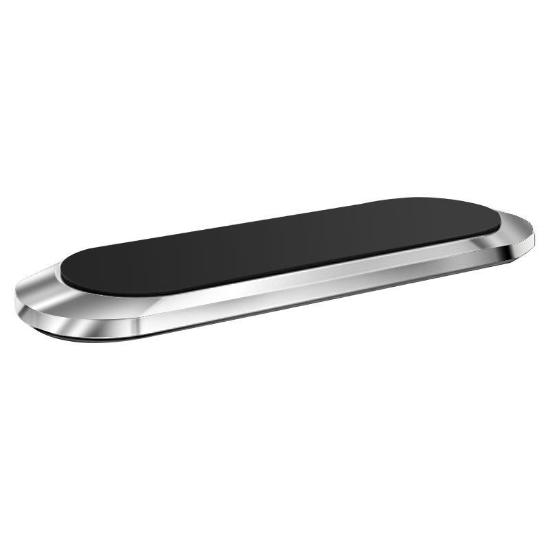 Phone Holder Mount Dashboard Stand for Car Mobile Smartphone Mini Size Grip Pad - Silver -1 Unit