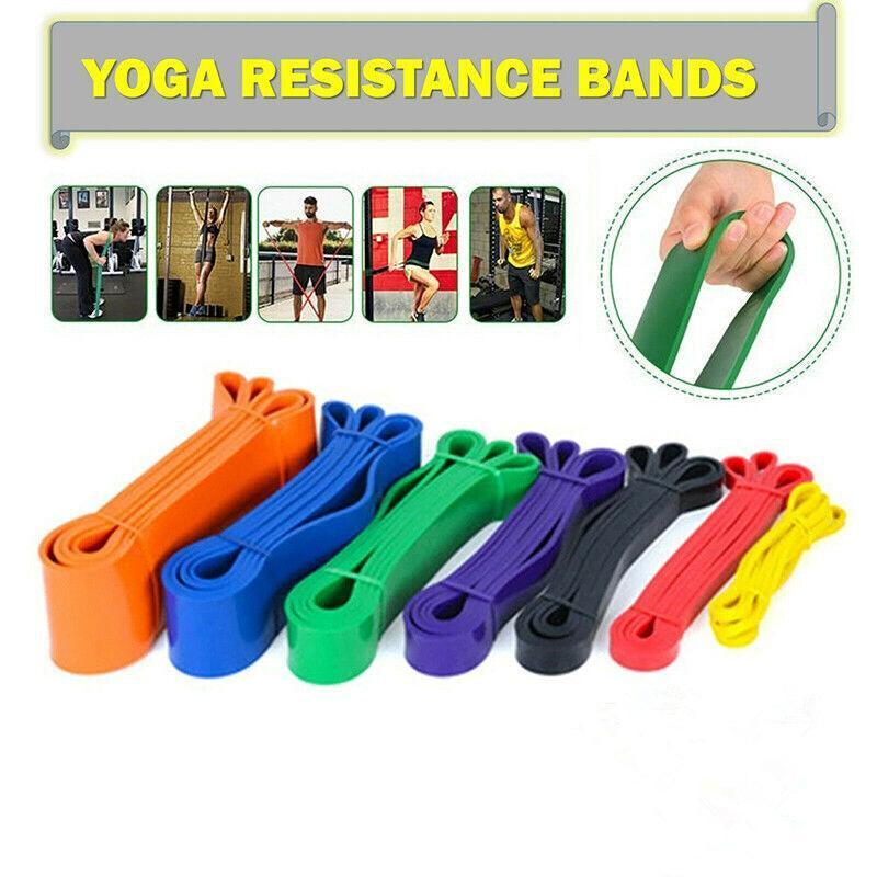 Heavy Duty Resistance Yoga Band Loop Exercise Fitness Workout Band Gym Band - Red 15-35 lbs (13mm*2080mm)