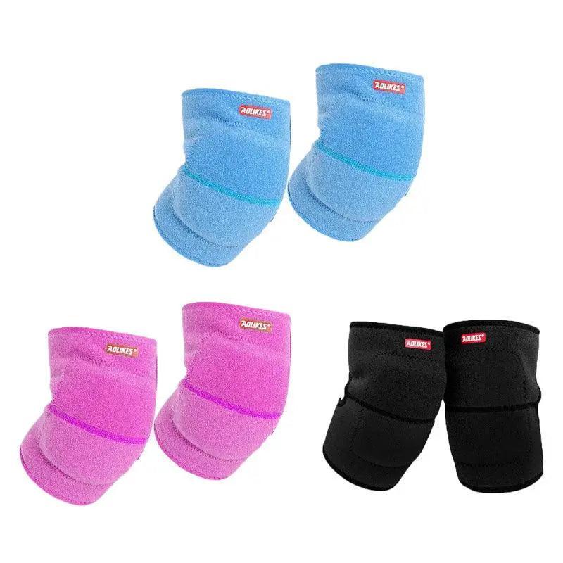 Aolikes Kid Knee Pad Crash Proof Antislip Basketball Skating Protector M Size - Rose Red