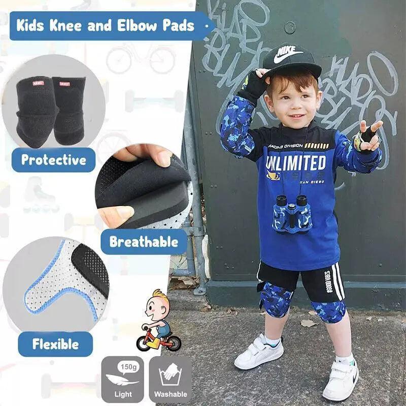 Aolikes Kid Knee Pad Crash Proof Antislip Basketball Skating Protector M Size - Rose Red