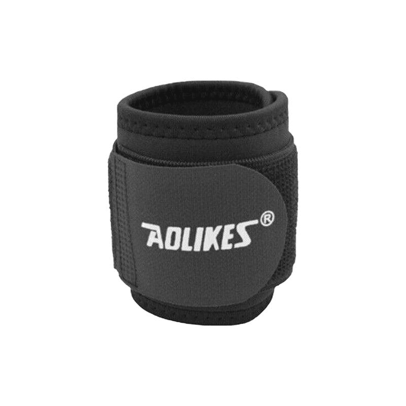 Aolikes Adjustable Sports Gym Wrist Support Brace Wrap Band Wristband Strap Au - Black+Red