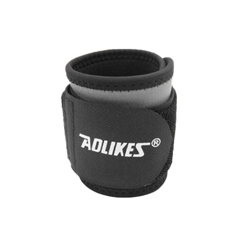 Aolikes Adjustable Sports Gym Wrist Support Brace Wrap Band Wristband Strap Au - Black+Red