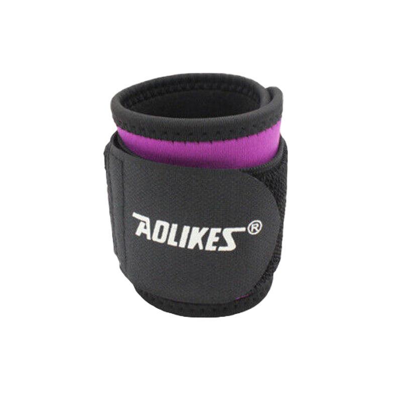 Aolikes Adjustable Sports Gym Wrist Support Brace Wrap Band Wristband Strap Au - Black