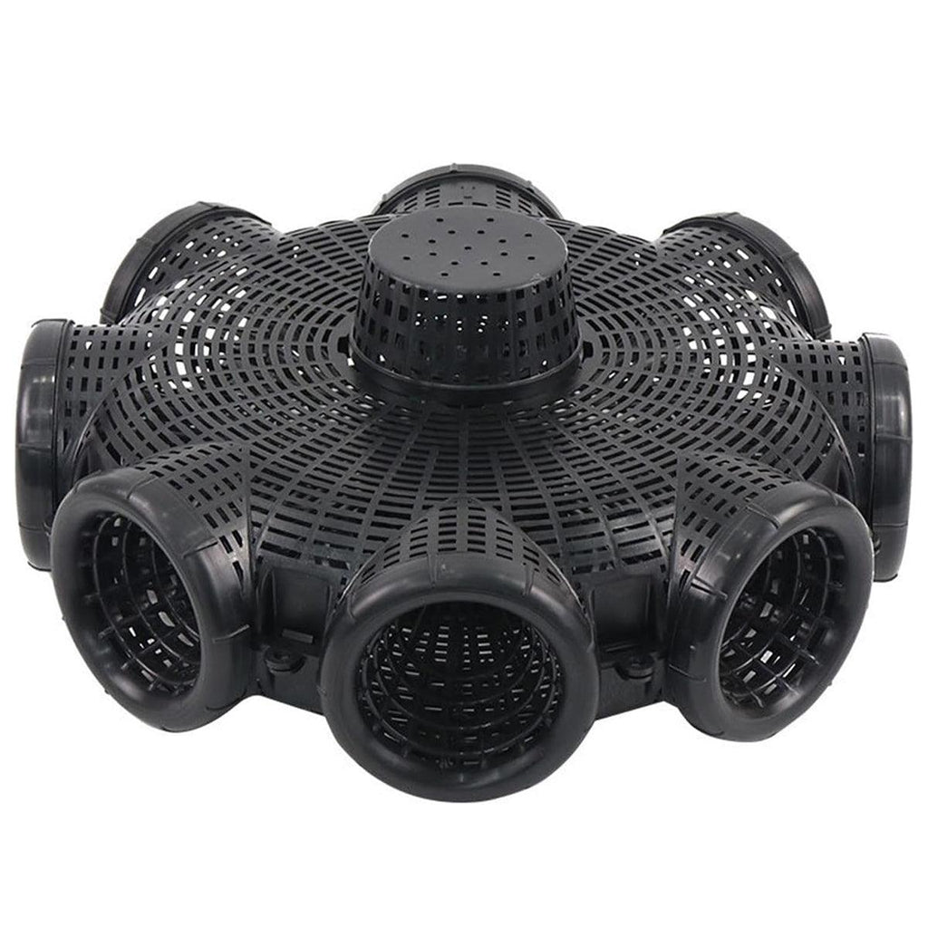 Eight Hole Eel Cage Ground Fish Trap Lobster Fishing Net Foldable Crab Catcher