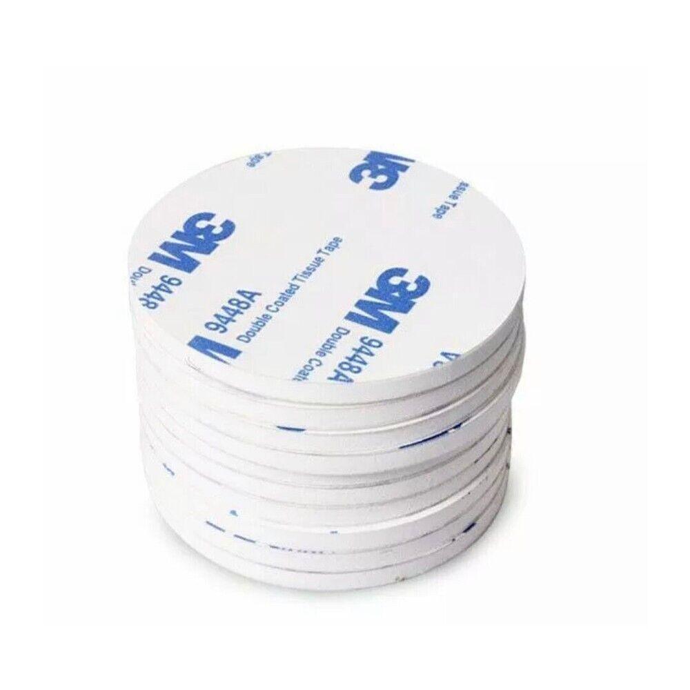 Round 30 x 3mm 3M Double Sided Foam Sticker Tape Side Wall Car Self Adhesive Pads - 12pcs