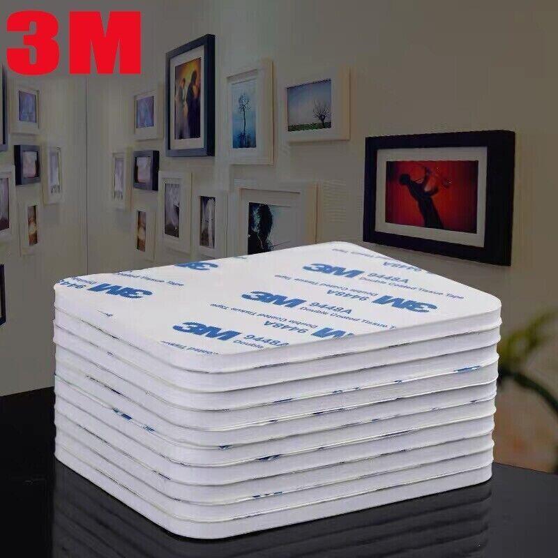Round 60 x 3mm 3M Double Sided Foam Sticker Tape Side Wall Car Self Adhesive Pads - 8pcs