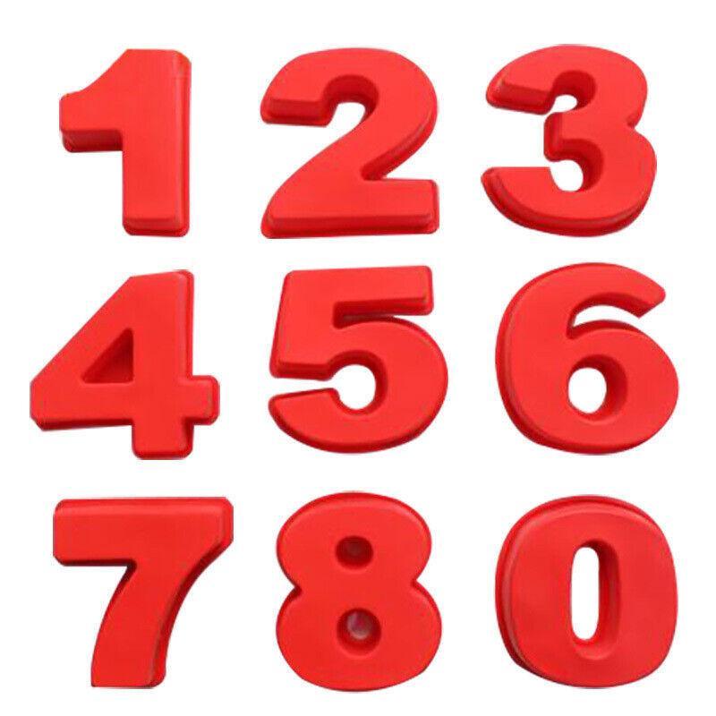 10 Inch Silicone Number Cake Mould Birthday Baking Pan Fondant Tools - 6 or 9