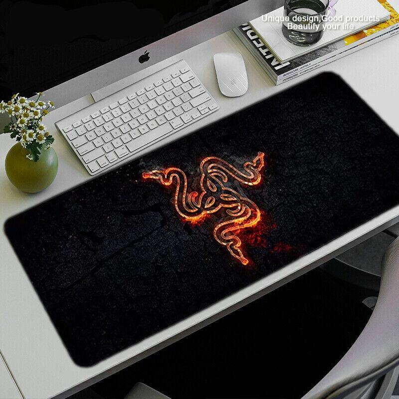 Gaming Keyboard and Mouse Pad Extended Desk Mat 800x300mm Non Slip Base - 12