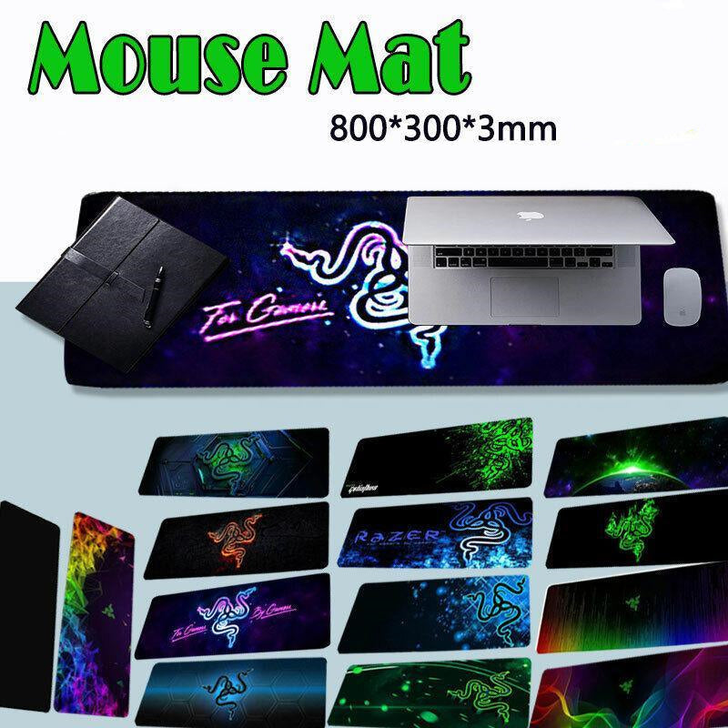 Gaming Keyboard and Mouse Pad Extended Desk Mat 800x300mm Non Slip Base - 18