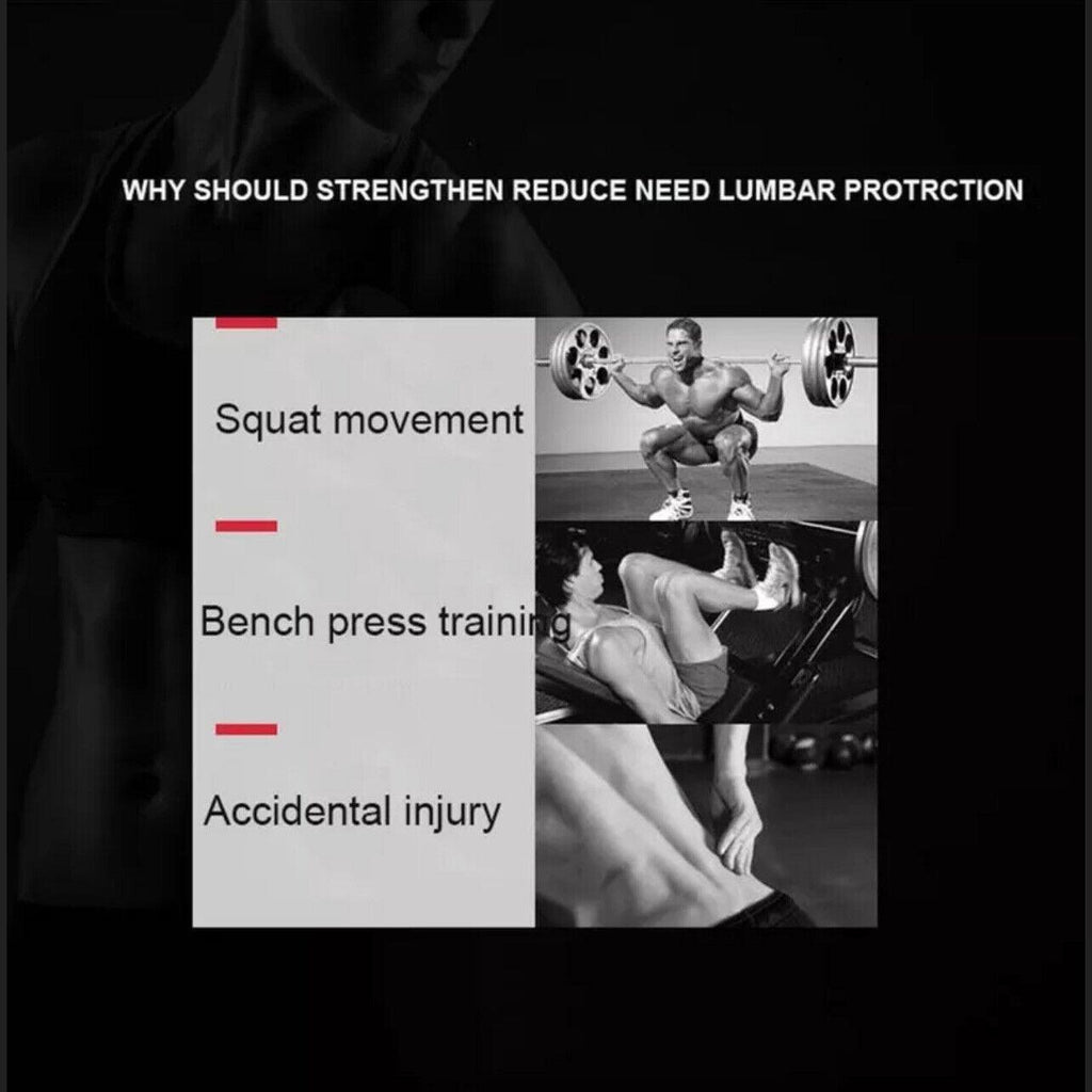 Fitness Weight Lifting Belt Barbell Dumbell Training Back Support Men Women M - Yellow-M