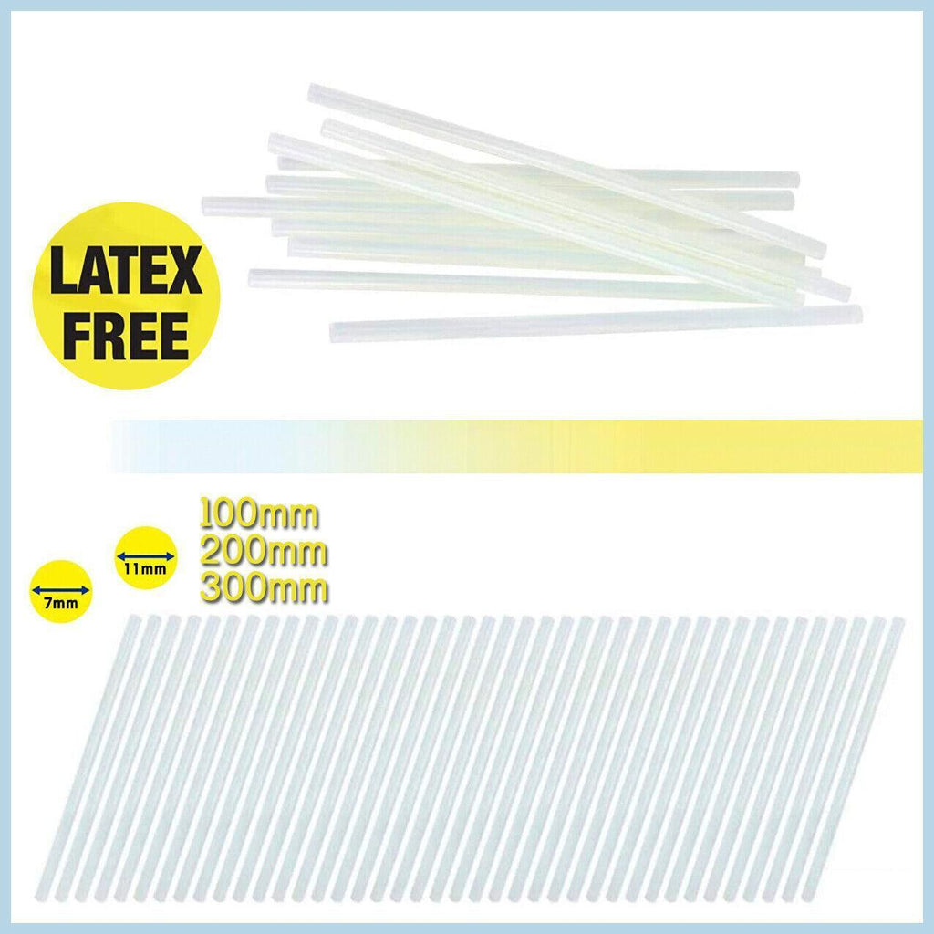 Clear Hot Melt Glue Sticks Adhesive Craft Stick for DIY Glue Tool 7mm 11mm - 7mm x 100mm 10pcs