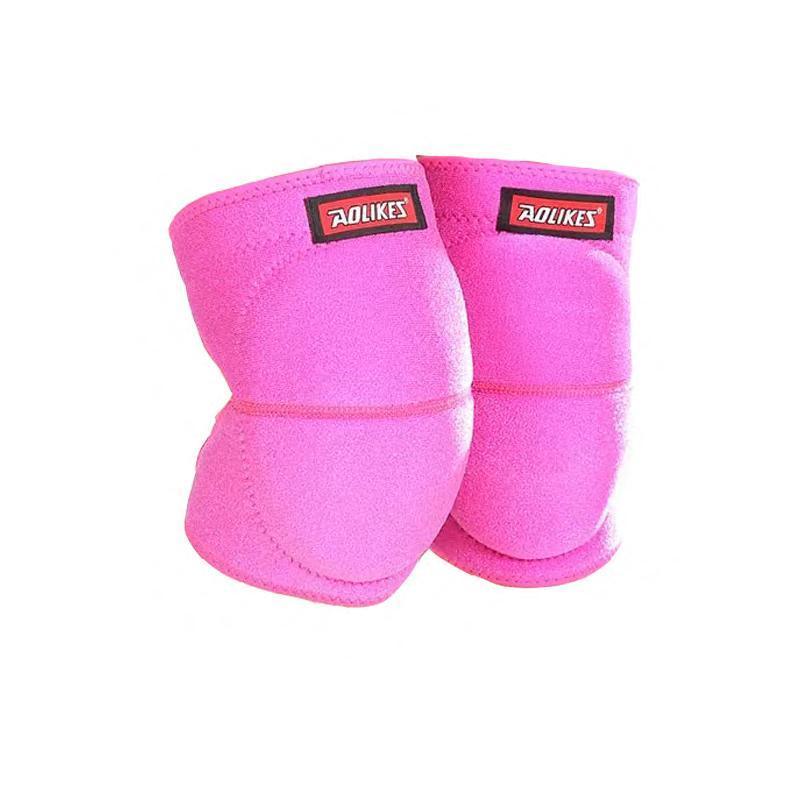 AOLIKES® Knee Pad Crashproof Antislip Brace Leg Sleeve Protector Guard Support L - Pink L *1 Pair