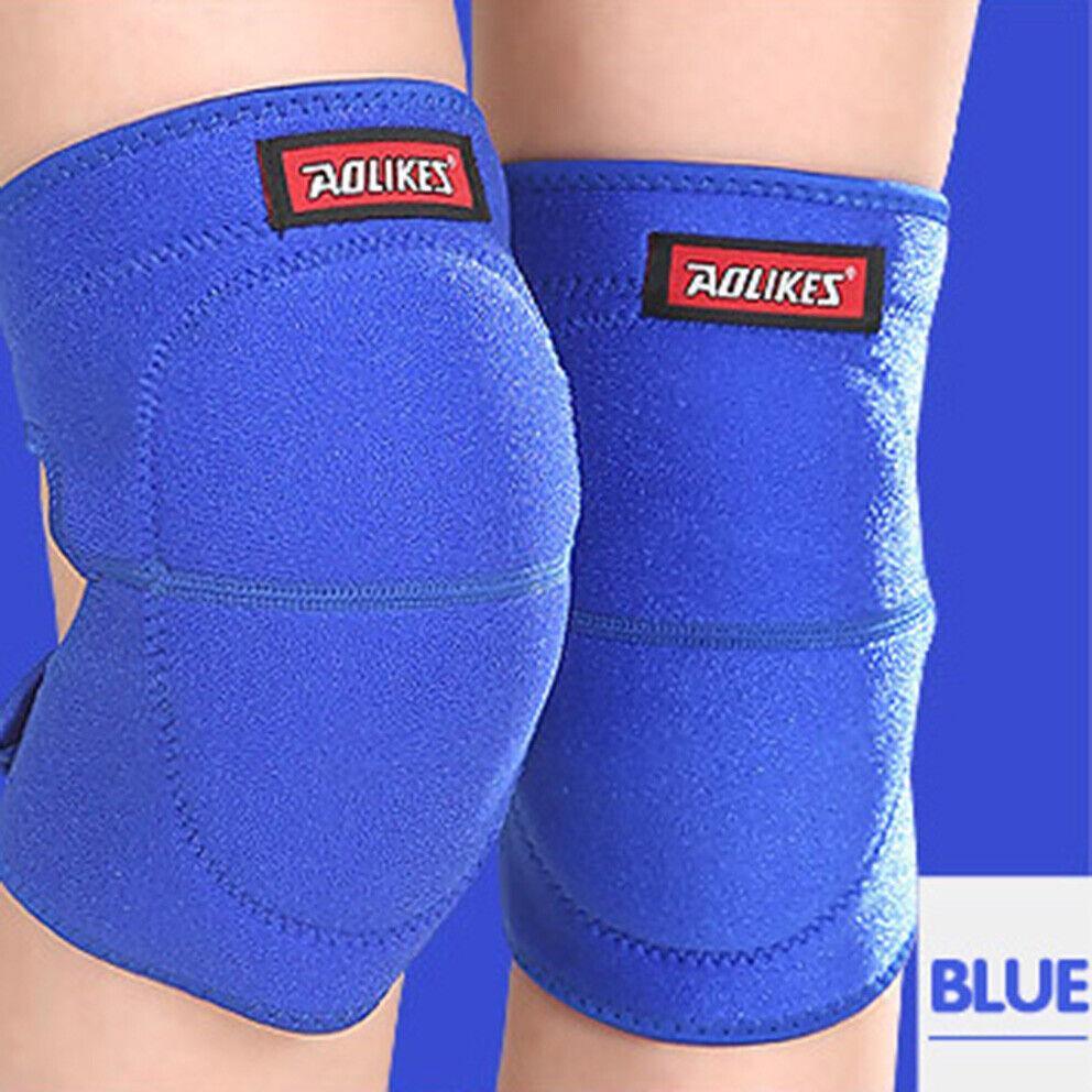 AOLIKES® Knee Pad Crashproof Antislip Brace Leg Sleeve Protector Guard Support M - Black M *1 Pair
