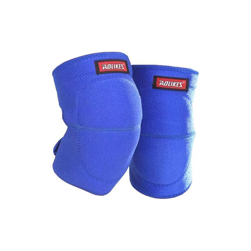 AOLIKES® Knee Pad Crashproof Antislip Brace Leg Sleeve Protector Guard Support L - Black L *1 Pair