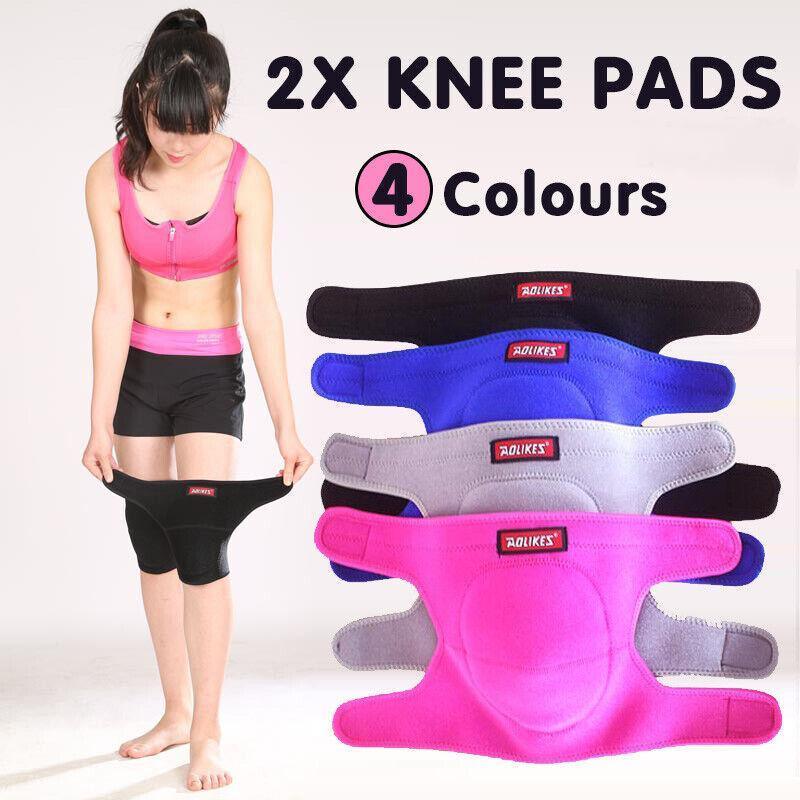 AOLIKES® Knee Pad Crashproof Antislip Brace Leg Sleeve Protector Guard Support M - Blue M *1 Pair
