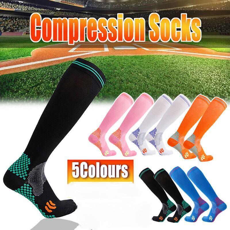 Compression Socks Miracle Copper Anti Fatigue Unisex Travel DVT Comfort 2XL - 1Pair  Black