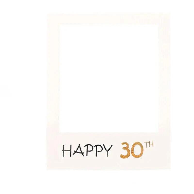 1Th 18Th-60Th Photo Booth Props Picture Frame Wedding Birthday Party Decoration - Happy 1ST