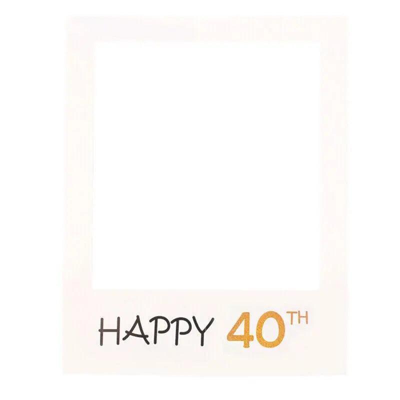 1Th 18Th-60Th Photo Booth Props Picture Frame Wedding Birthday Party Decoration - Happy 18TH