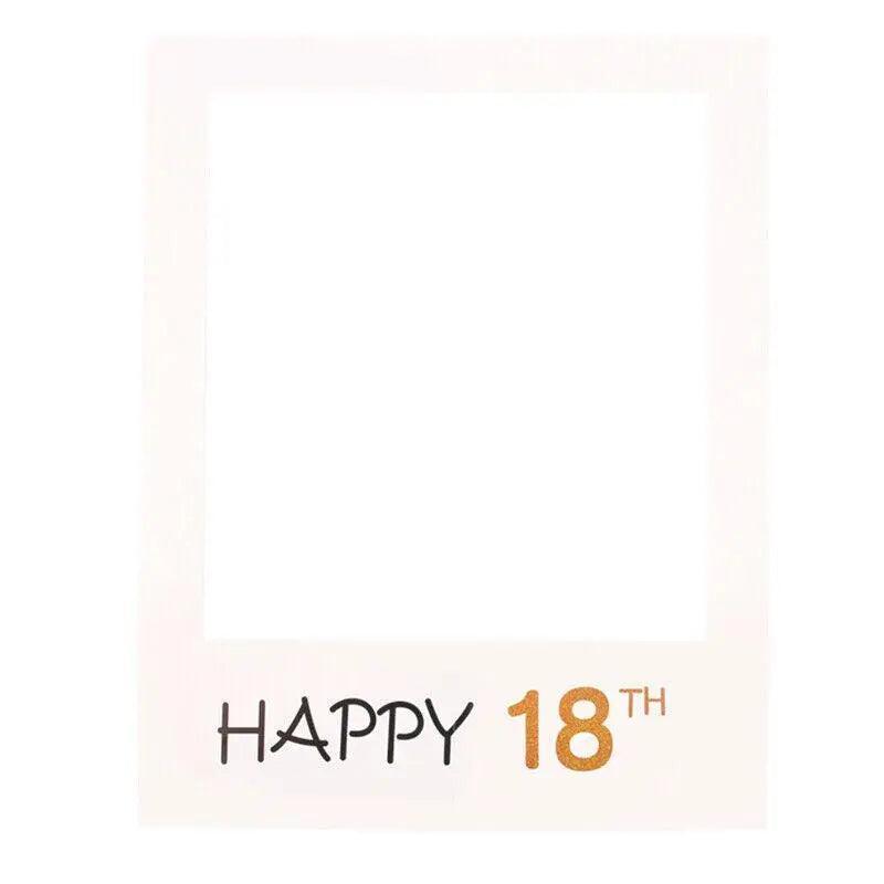 1Th 18Th-60Th Photo Booth Props Picture Frame Wedding Birthday Party Decoration - Happy 21ST