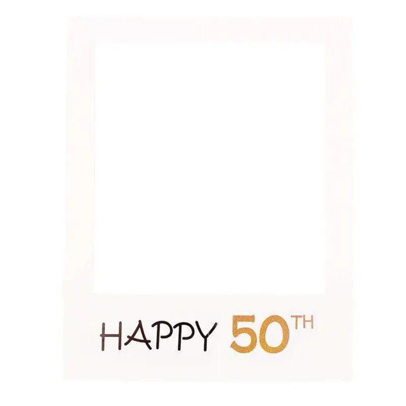1Th 18Th-60Th Photo Booth Props Picture Frame Wedding Birthday Party Decoration - Happy 21ST