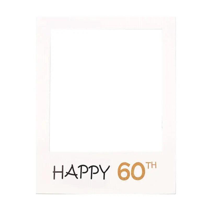 1Th 18Th-60Th Photo Booth Props Picture Frame Wedding Birthday Party Decoration - Happy 50TH