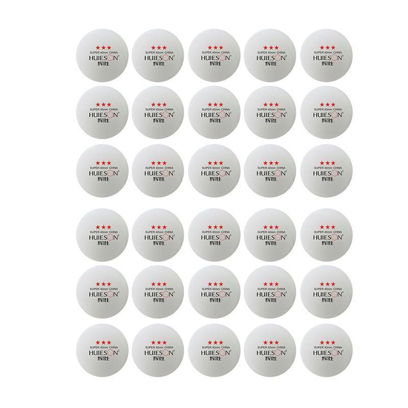30PCS 3-Star Table Tennis Balls Professional Pingpong Ball Training Ball 40mm - Yellow