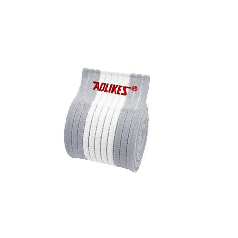 Sports Gym Bandage Wrap Compression Strap Wrist Knee Leg Ankle Elbow Band 180Cm - White+Pink
