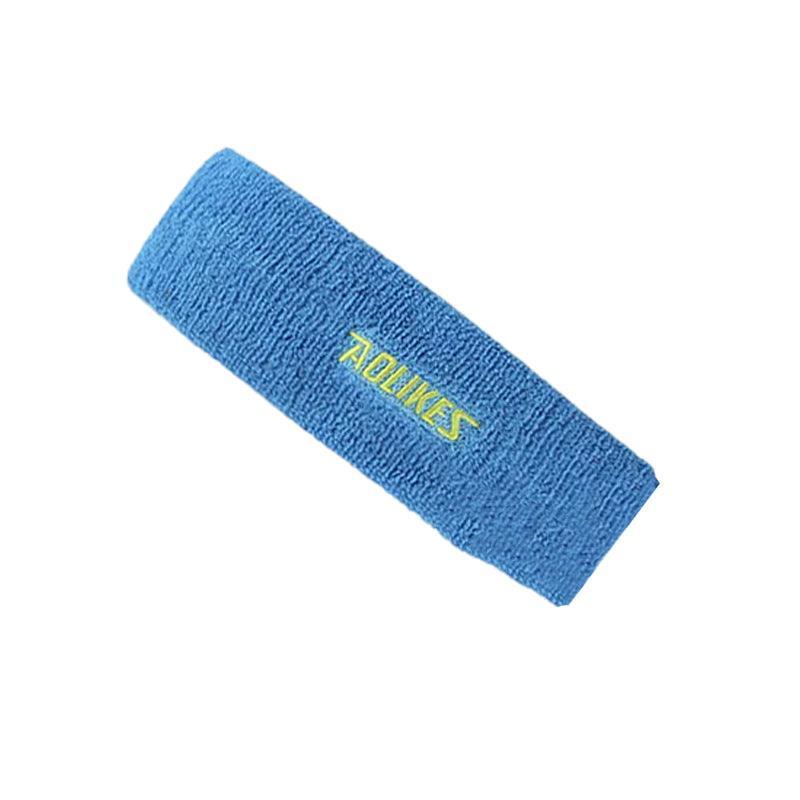 Aolikes Headbands Sweatband Cotton Hair Gym Yoga Stretch Sport Sweat Band - Grey