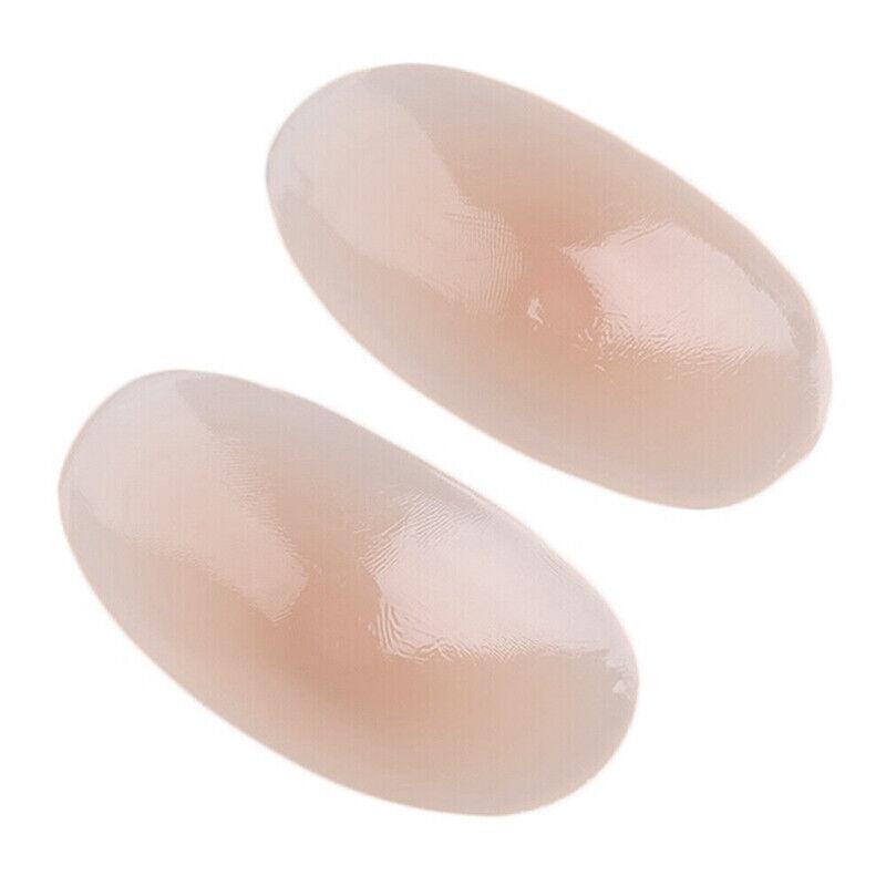 2Pcs Soft Anti-Slip Invisible Shoulder Pads Naturally Increased Silicone /Sponge - Clear (Silisone)