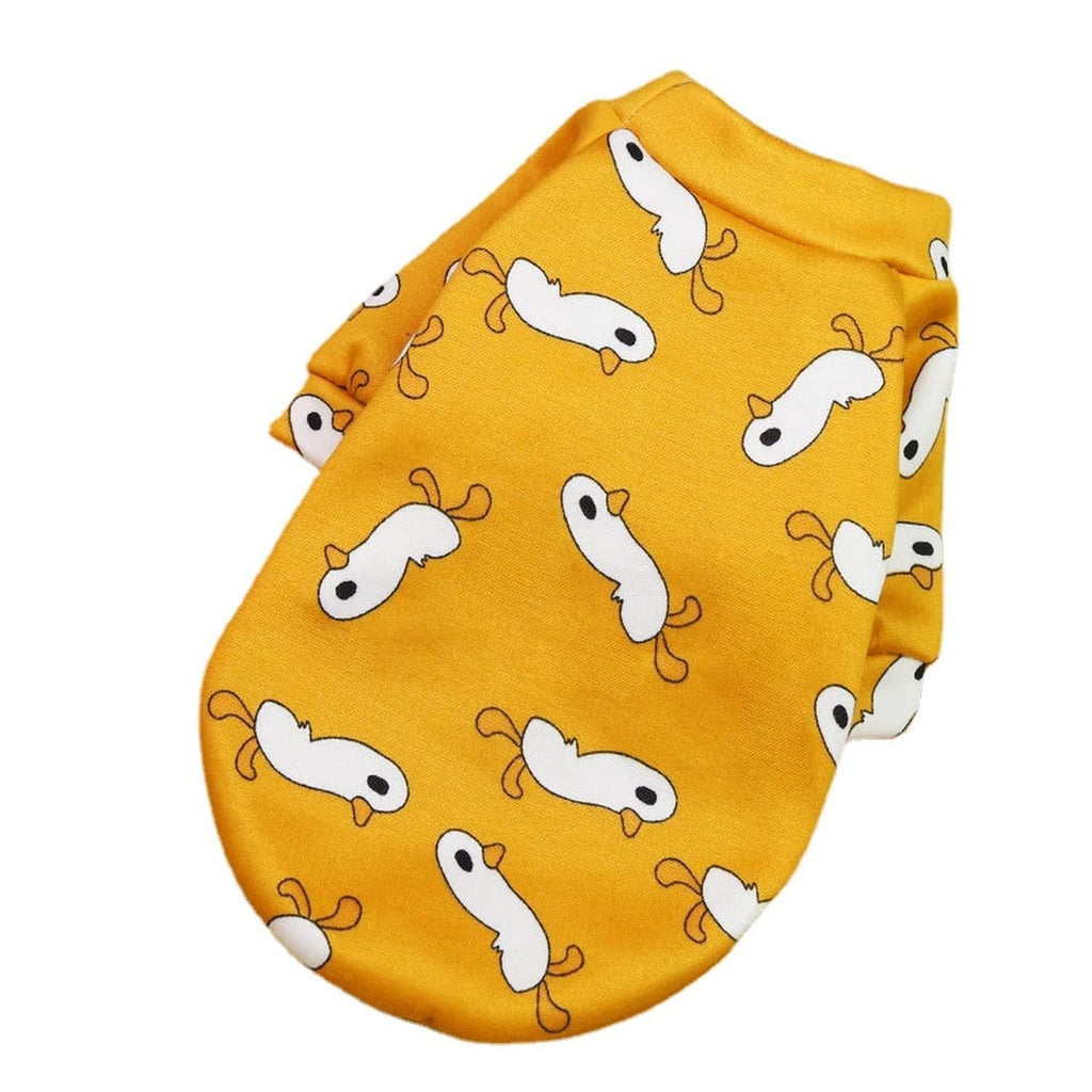 S Size Cute Pet Dog Warm Jumper Sweater Clothes Cat Knitwear Knitted Coats Winter - Green Lemon
