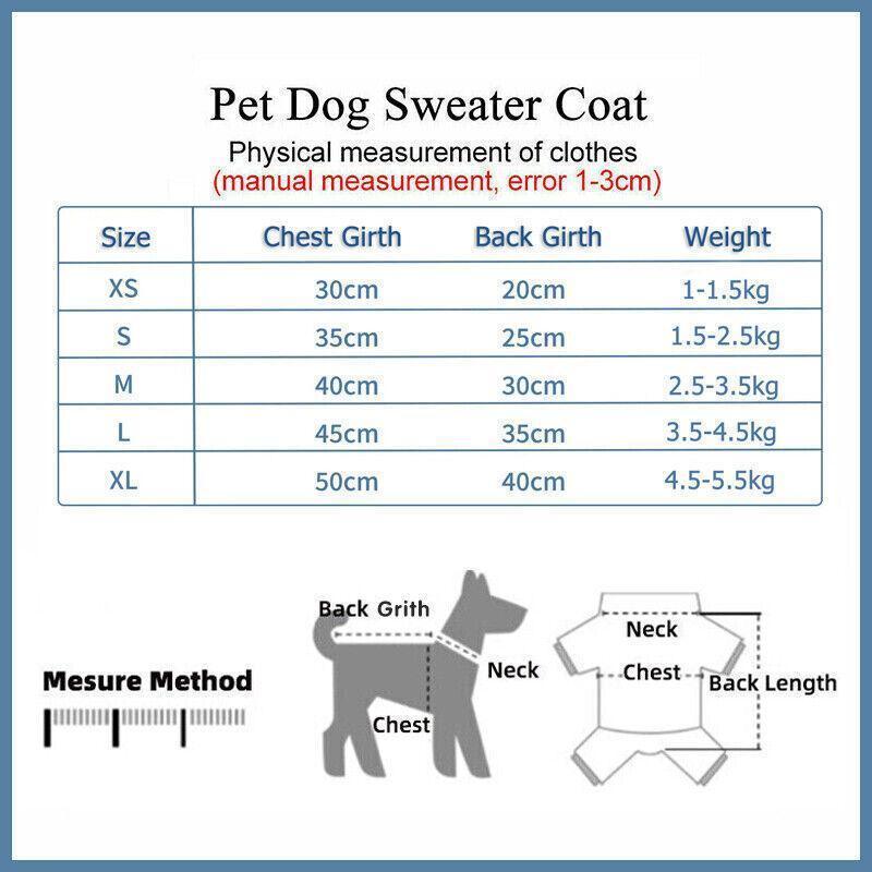 M Size Cute Pet Dog Warm Jumper Sweater Clothes Cat Knitwear Knitted Coats Winter - Pink Lion