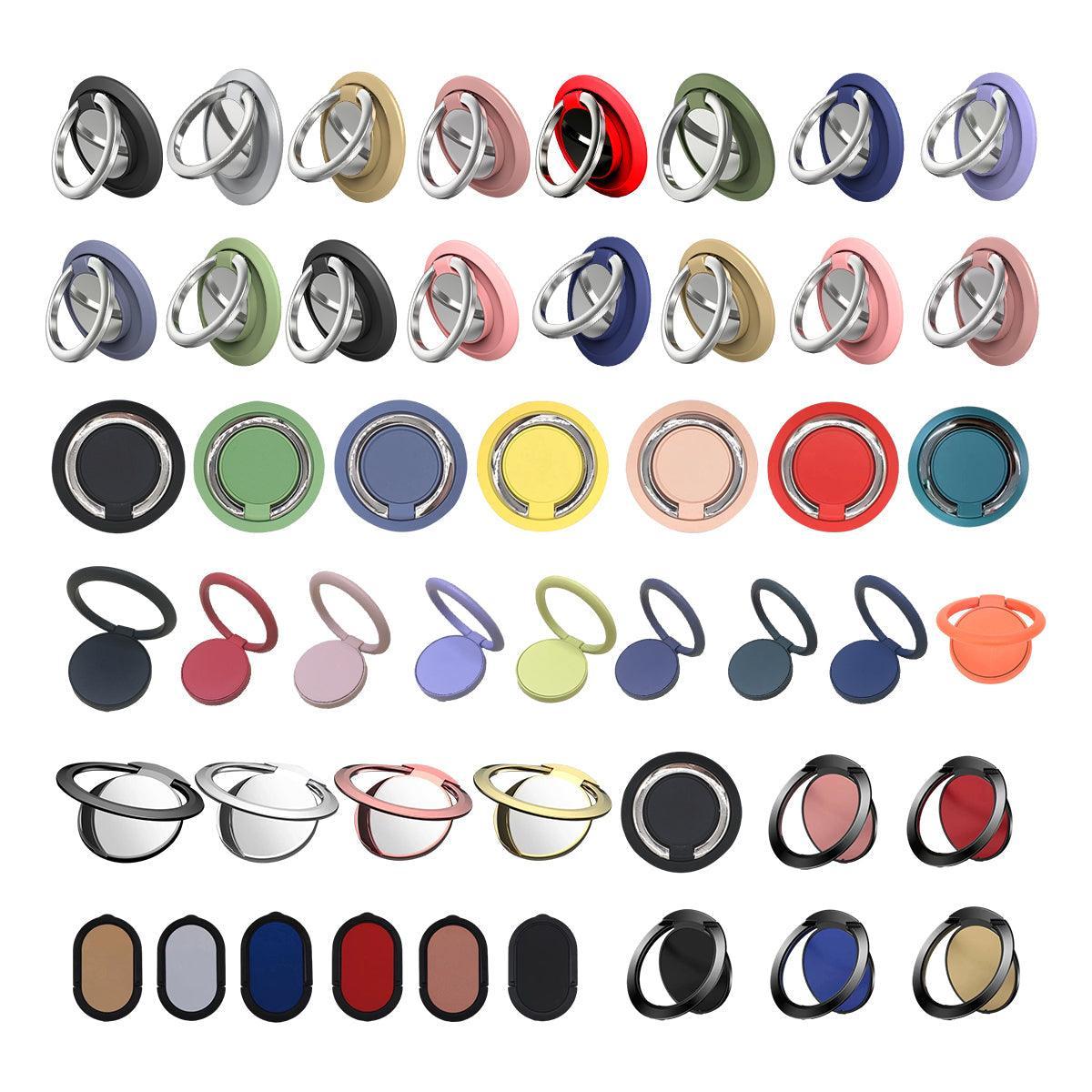 Iring Phone Ring Finger Holder Stand Car Mount Hook For Iphone Ipad Mobile Grip - D- Gold