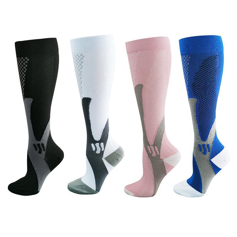Copper Compression Socks for Running Travel Sports Anti Fatigue Support S/M Unisex - Blue