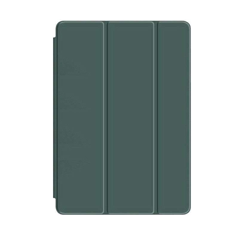 Shockproof Silicone iPad Air 4 Cover with Pencil Slot and Smart Wake - Dark Green