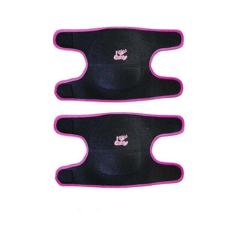 S Size Kid Knee Pad Crash Proof Antislip Basketball Dance Skating Protector - Black+Grey