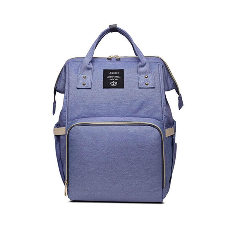 Luxury Multifunctional Diaper Nappy Backpack Maternity Mummy Changing Bag - Purple