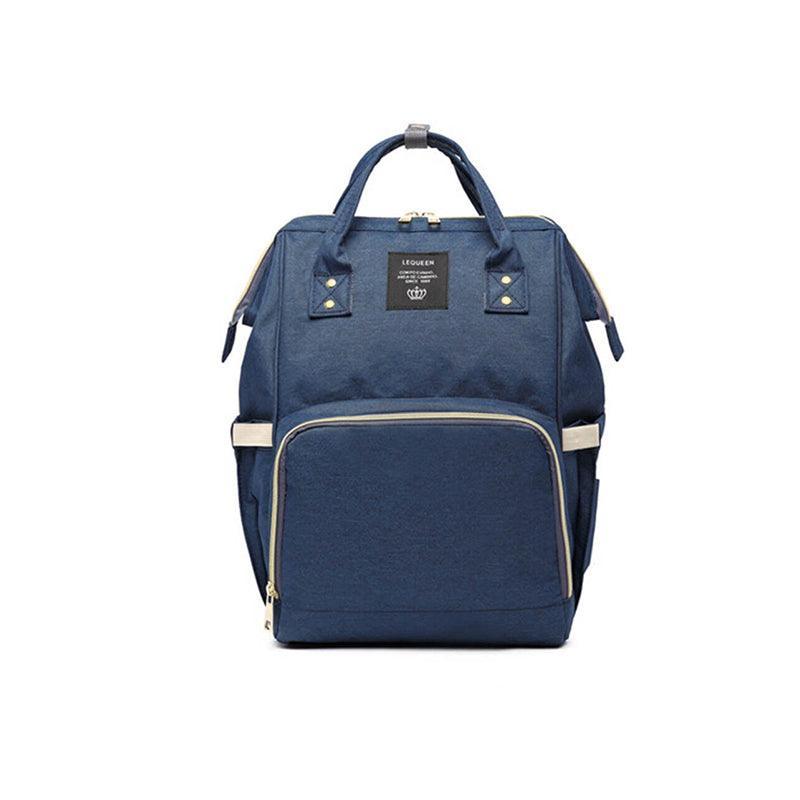 Luxury Multifunctional Diaper Nappy Backpack Maternity Mummy Changing Bag - Light Gray