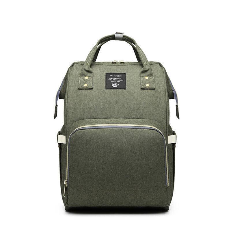 Luxury Multifunctional Diaper Nappy Backpack Maternity Mummy Changing Bag - Dark Gray