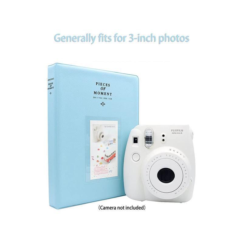 128 Pockets Album Case Storage For Polaroid Photo FujiFilm Camera Film - Pink