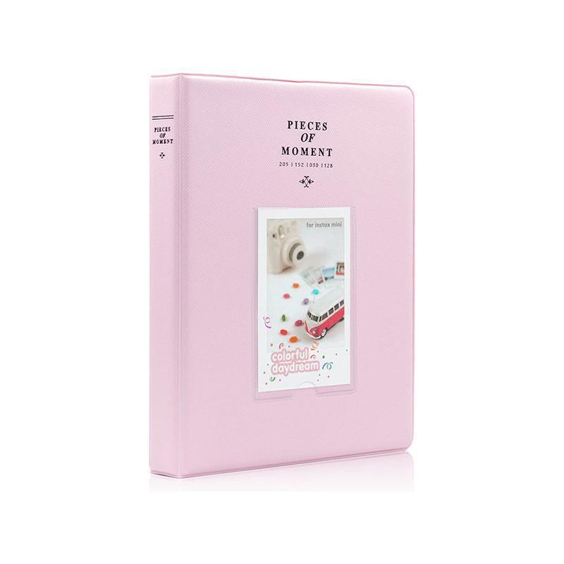 128 Pockets Album Case Storage For Polaroid Photo FujiFilm Camera Film - Lake Blue