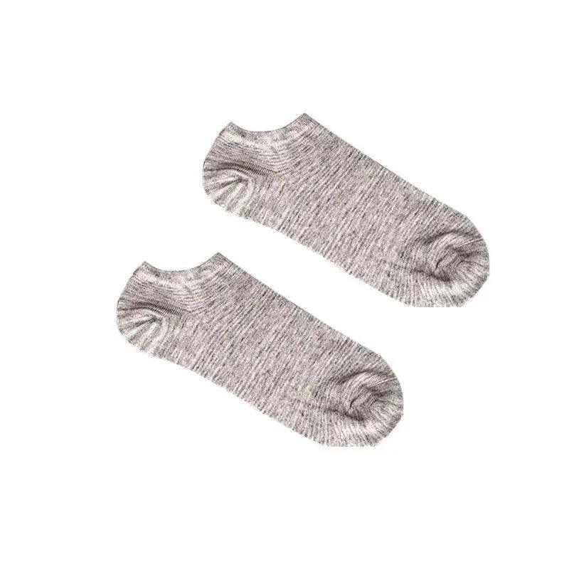 5X Pairs Low Cut Socks Cotton Soft Breathable Non-Slip Casual Ankle - Black (5 Pairs)