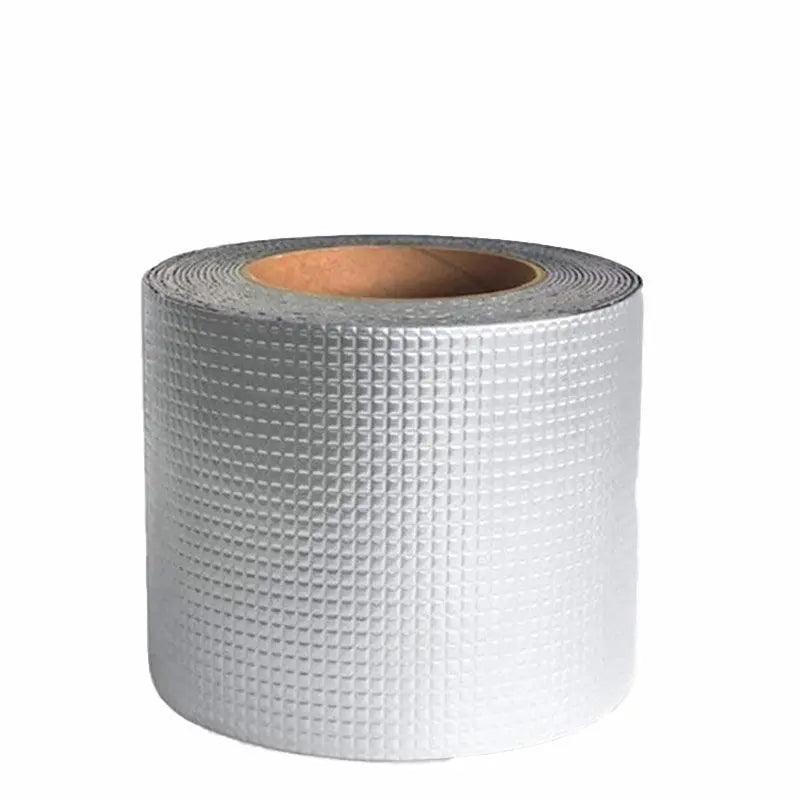 5M Waterproof Tape Butyl Rubber Aluminium Foil Roof Pipe Caravan Repair Flashing - 5cm* 5m* 1 Unit