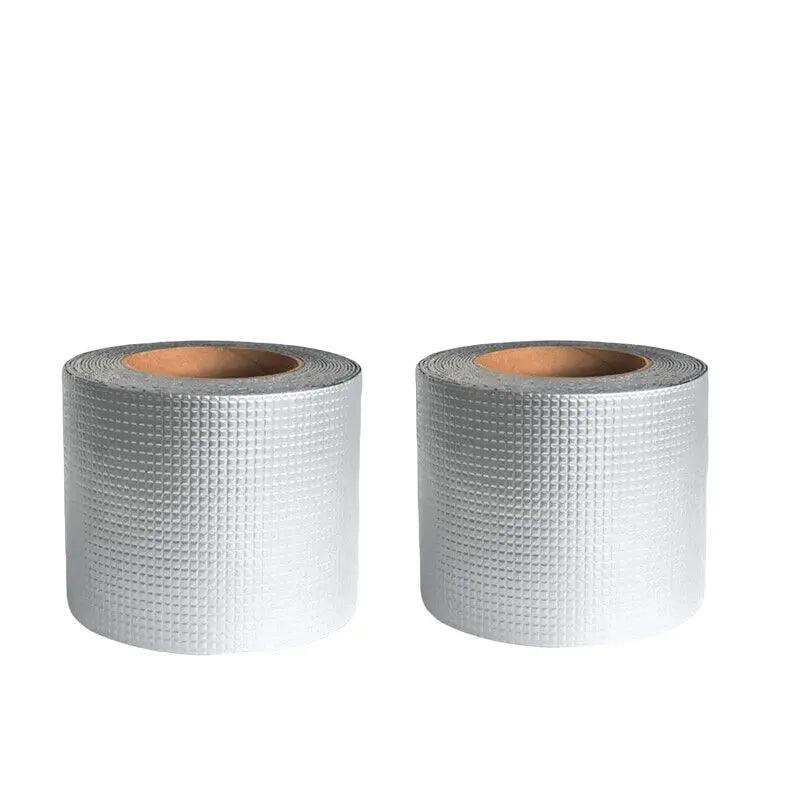 5M Waterproof Tape Butyl Rubber Aluminium Foil Roof Pipe Caravan Repair Flashing - 5cm* 5m* 1 Unit