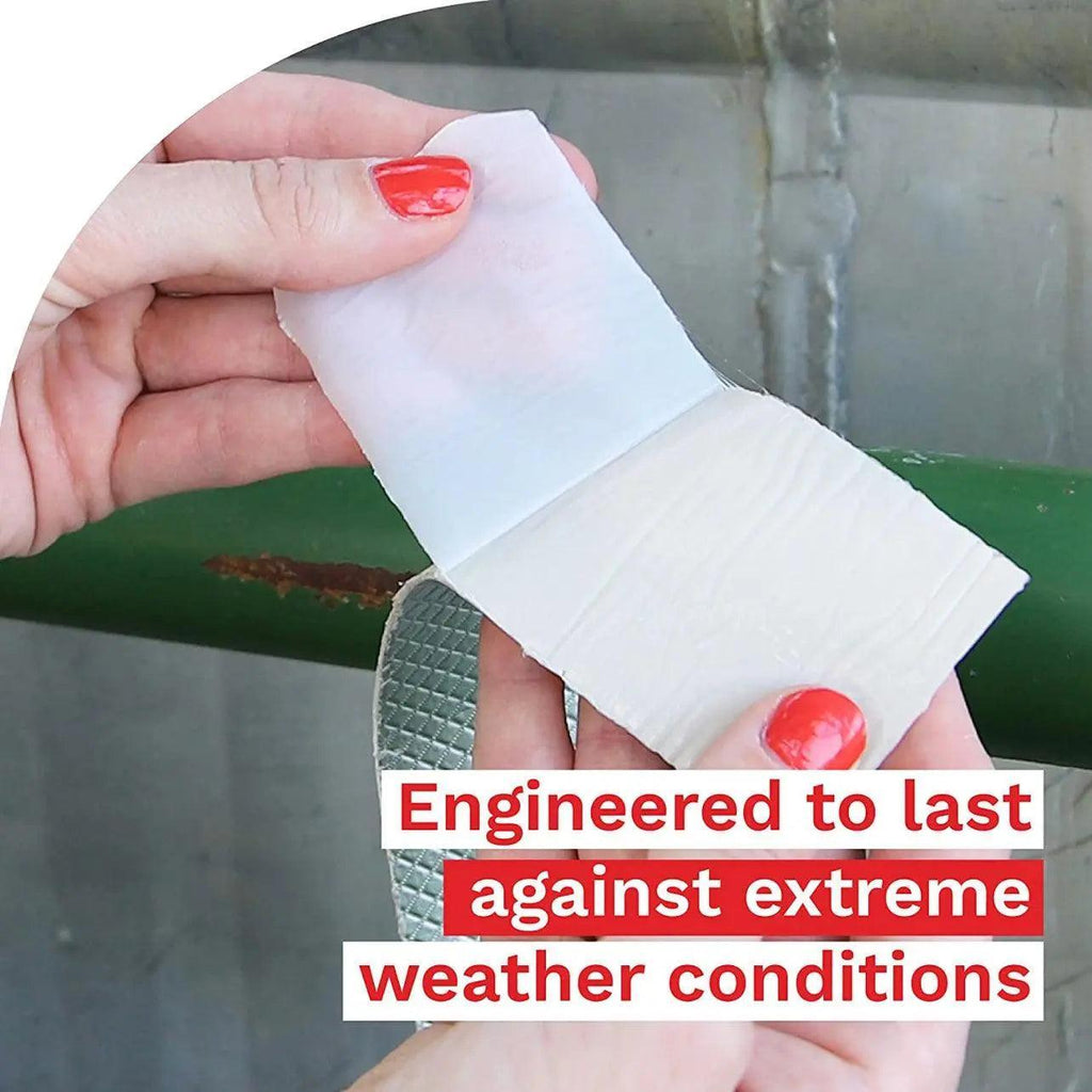 5M Waterproof Tape Butyl Rubber Aluminium Foil Roof Pipe Caravan Repair Flashing - 10cm* 5m* 1 Unit