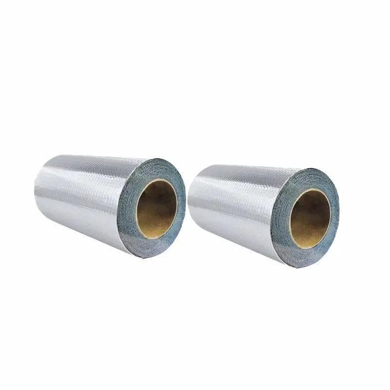 5M Waterproof Tape Butyl Rubber Aluminium Foil Roof Pipe Caravan Repair Flashing - 15cm*5m*1 Unit