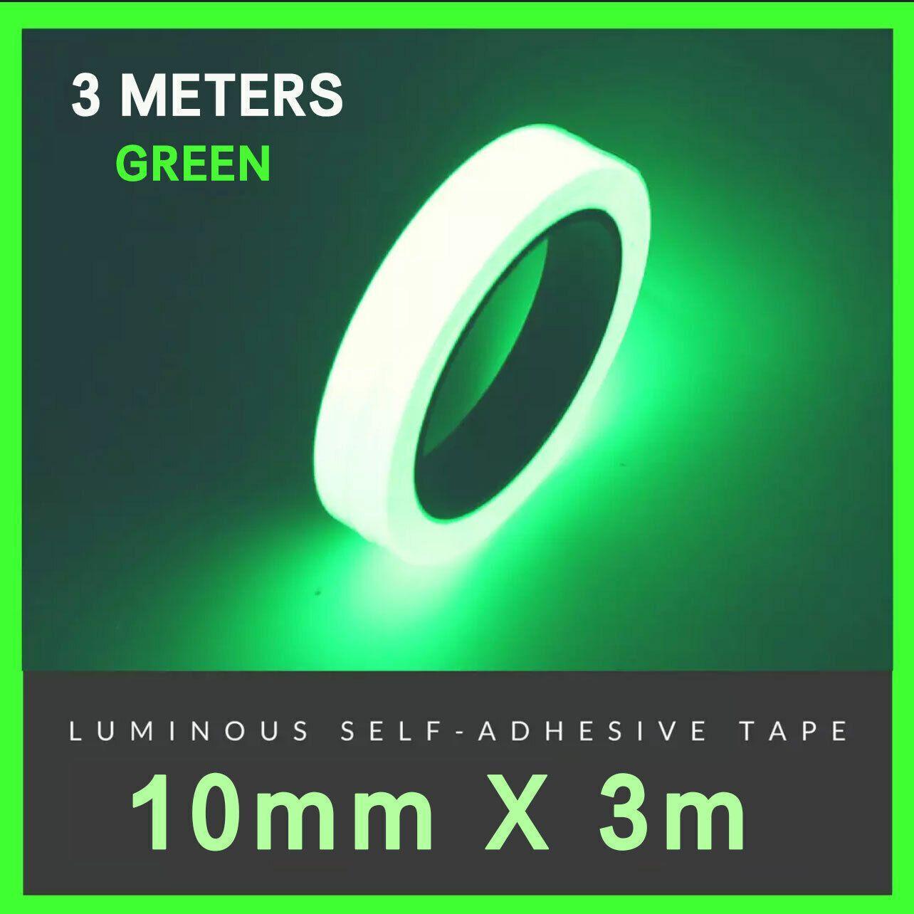1cm x 3m Glow in the Dark Self-Adhesive Tape Fluorescent Decorative Strip - Blue 1cm*3m